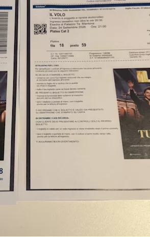 2 biglietti concerto Il Volo a Mantova