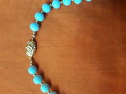 Foto 3 Collana perle azzurre