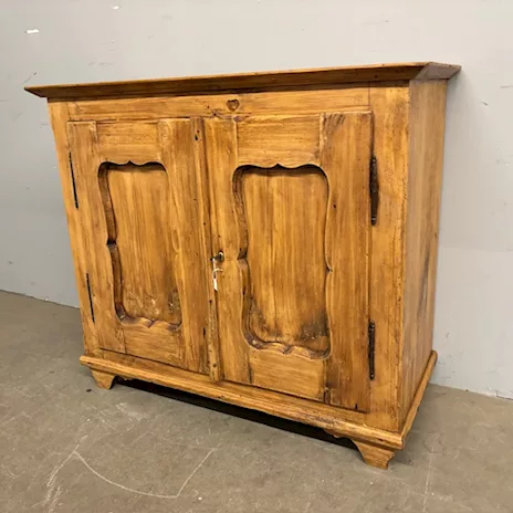 Antica credenza abete fine 800 legno chiaro restaurata