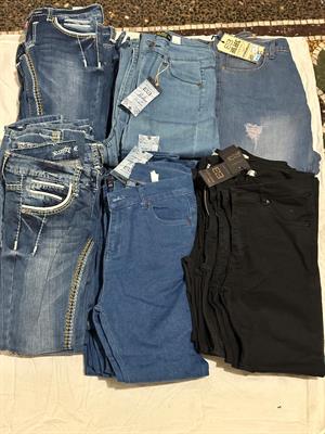 Stock 34 jeans uomo donna mix taglie nuovi con cartellini