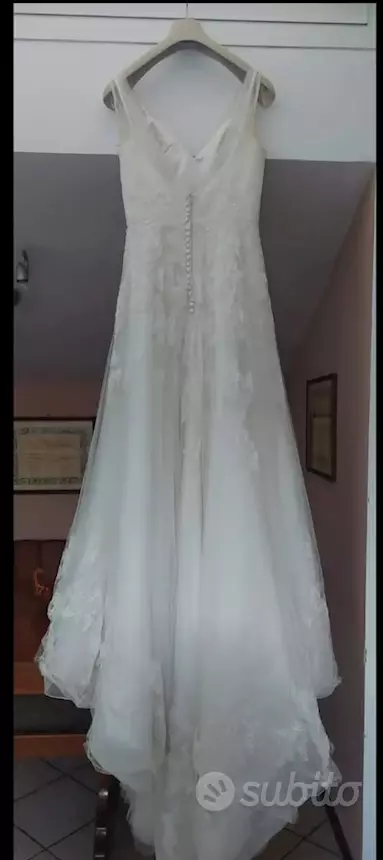 Foto 4Abito da sposa bellissimo, colore bianco, taglia m