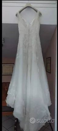 Abito da sposa bellissimo, colore bianco, taglia m - Anteprima 4