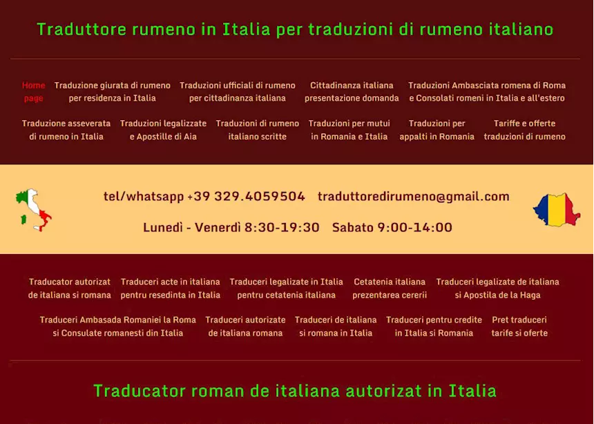 Traduzioni ufficiali di rumeno in tutta Italia