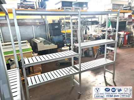 Scaffalature in alluminio per celle usate, marca Tonon, modello EXO - Foto 3