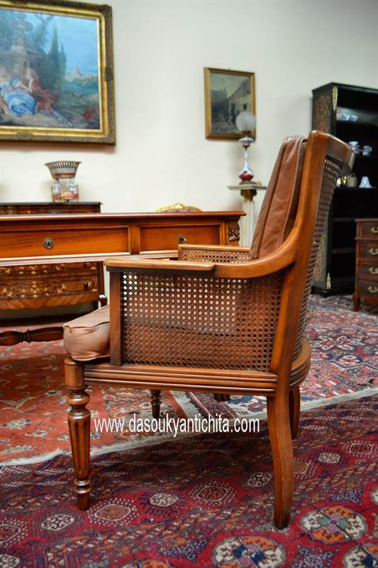 Poltrona inglese Regency inizi del XX secolo, in legno - Foto 2