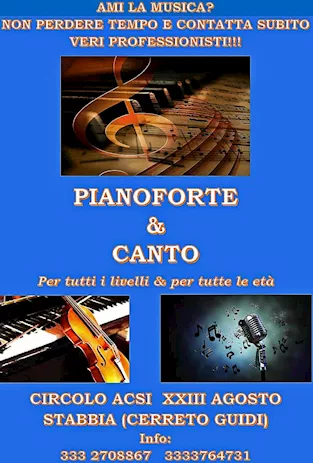 Lezioni di pianoforte e di canto