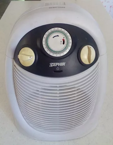Caldobagno con timer marca Zephir da 2000 W Termocomfort Plu