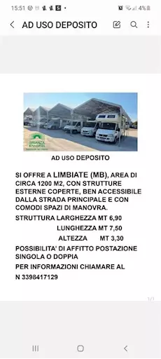 Deposito - Si offre ad uso deposito area di
