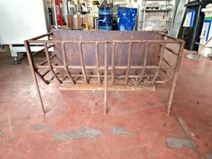 Braciere in ferro di grandi dimensioni usato - Foto 3