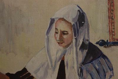Quadro olio su tela di donna del Seicento - Foto 2