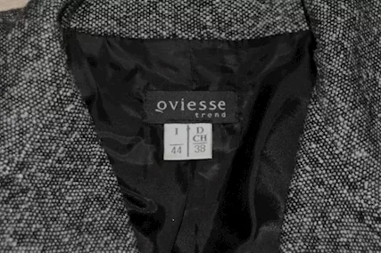 Taglia 44, Giacchetta blazer donna color nero e bianco - Foto 3