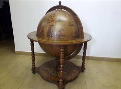 Mappamondo bar portabottiglie maxi