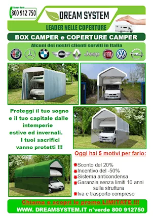 Promo: Box Camper - Coperture Camper - Pensiline Auto