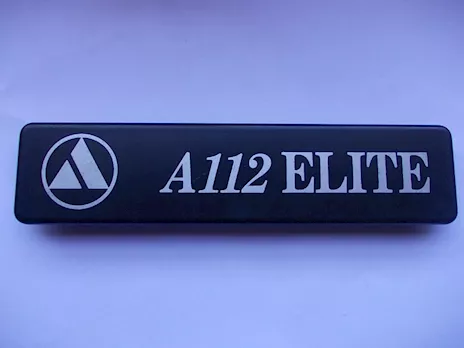 Scritta/targhetta posteriore A112 Elite 6serie