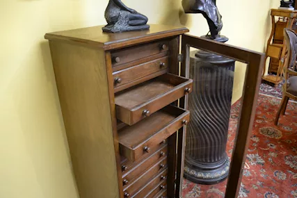Schedario-classificatore stile inglese a vetrina 12 cassetti - Foto 6
