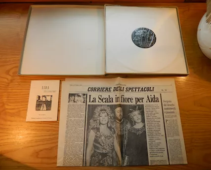 Vinile Verdi - Aida, Cetra, 1967 Box da 3 dischi