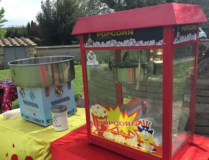 ZUCCHERO FILATO E POP CORN