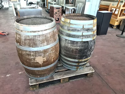 Botti usate da vino