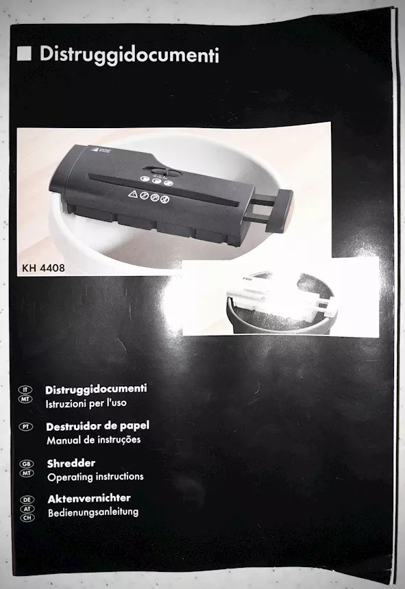 Distruggidocumenti tagliacarte per casa, ufficio, marca UNITED OFFICE - Foto 4