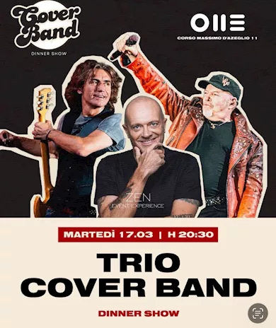 Cena concerto live show con cover band