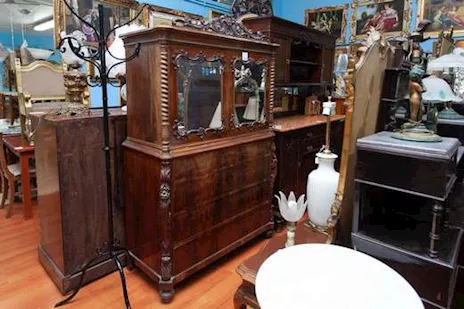 Credenza Con Ante In Vetro E Specchi - 24968