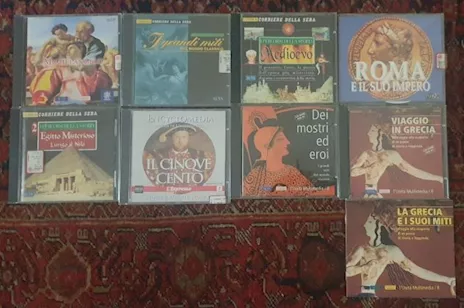 Lotto 8 CD arte cultura Michelangelo Grecia Medioevo Egitto