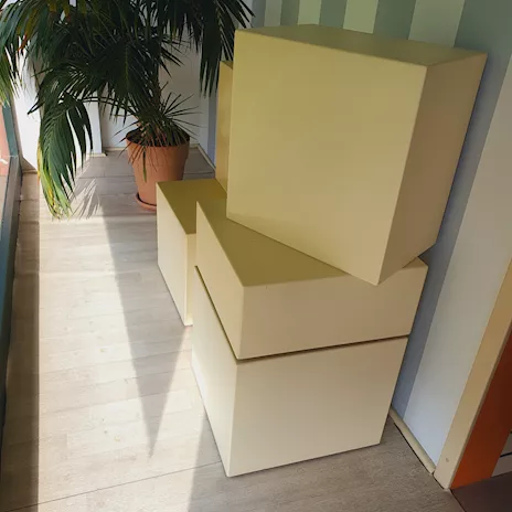Cubi per esposizione, color panna - Anteprima 2