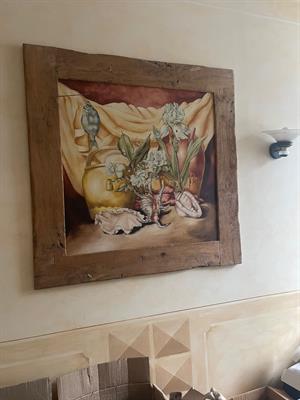Quadro con Telo Artistico Fatto a Mano