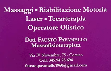 Dott. Fausto Pavanello Massofisioterapista
