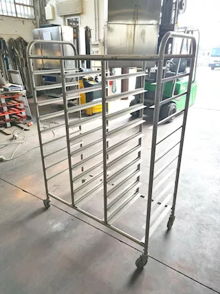 Carrello vassoi a tripla campanata usato - Foto 3