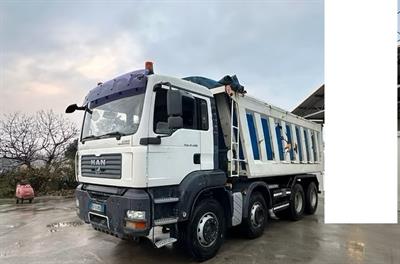 Man TGA480 8X4 Ribaltabile Posteriore Semiroccia