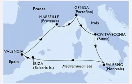 Crociera Msc Mediterraneo