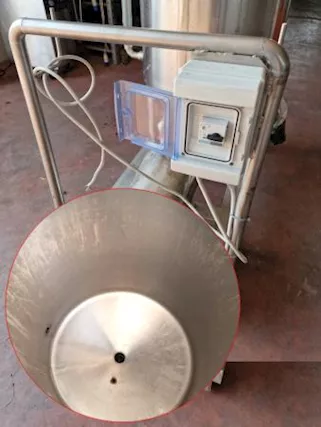 Cisterna inox carrellata con pompa usati - Foto 3