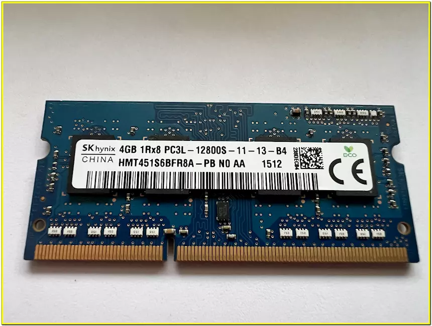 Memoria RAM SODIMM DDR3 1 x 4gb SKhynix