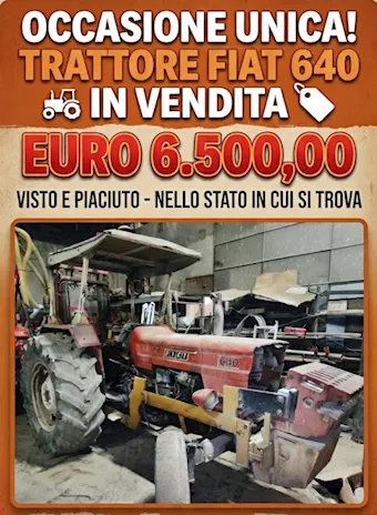 Fiat 640 RM2 con Muletto Posteriore