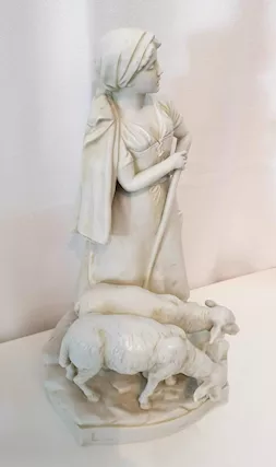 STATUA GRUPPO IN CERAMICA FRANCESE FINE'800 - Foto 3