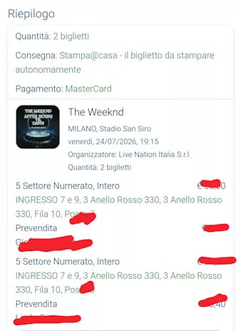 Biglietti concerto The Weeknd