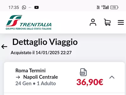 Biglietto Frecciarossa