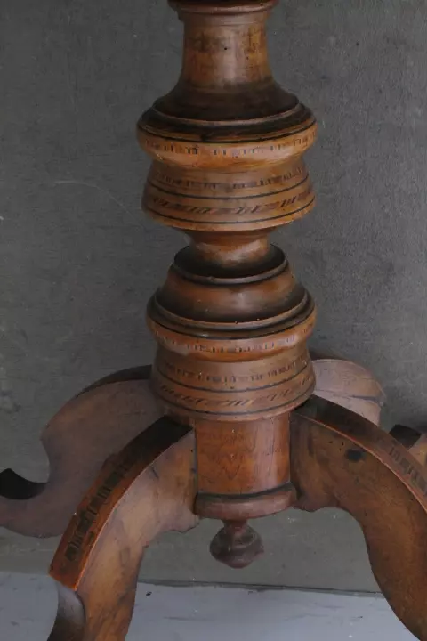 Antico tavolo Sorrento 1860 in noce - Foto 12