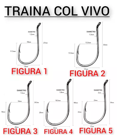 Terminale traina col vivo personalizzato 2 ami scorrevole - Foto 2