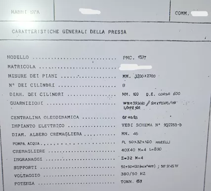 Pressa a caldo Manni coppia (Lotto n°02 unità) - Foto 6
