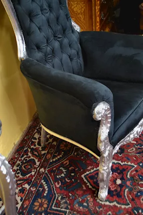 Trono argentato stile Barocco - Foto 3