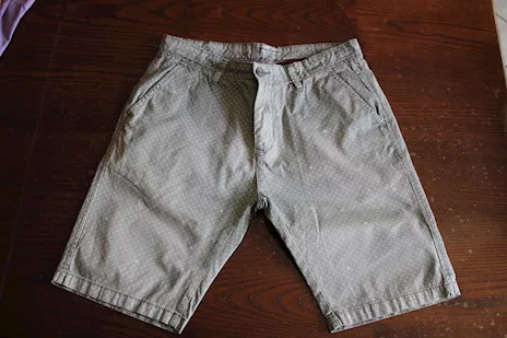 PANTALONCINI UOMO VERDINO POIS BIANCHI SMILING LONDON T.32