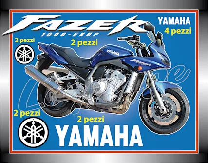 Kit 12 adesivi FAZER YAMAHA 1000 exup