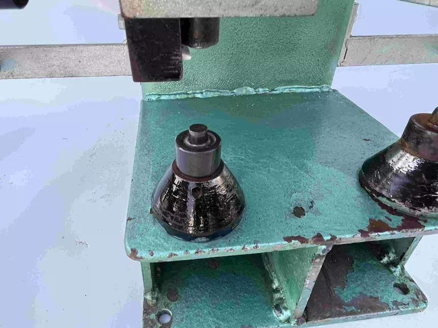 Occhiellatrice pneumatica a 2 teste, modello P2, colore verde - Foto 4
