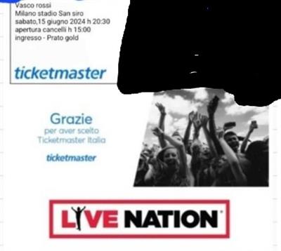 Vasco rossi live milano 15/06/2024