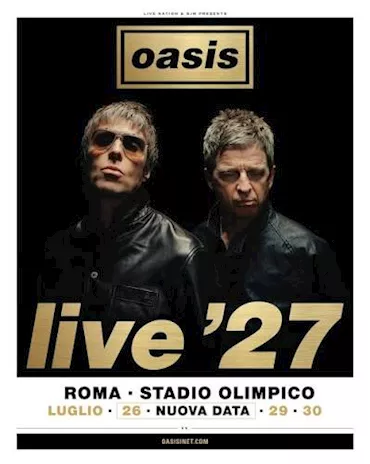 2 biglietti TERZO SETTORE concerto OASIS Roma 30.07.2027