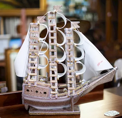 Veliero Decorativo Scintillante - 24389