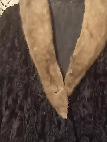 Cappotto vintage di Astracan, colore nero, taglia 50 - Anteprima 5