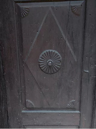 Portone in legno doppio, antico, in buone condizioni - Foto 4
